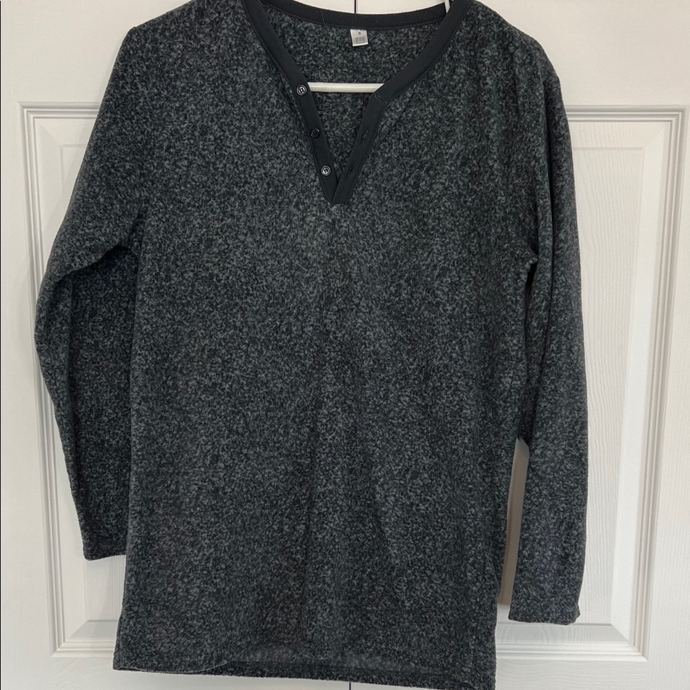 Charcoal V-Neck Sweater for Men